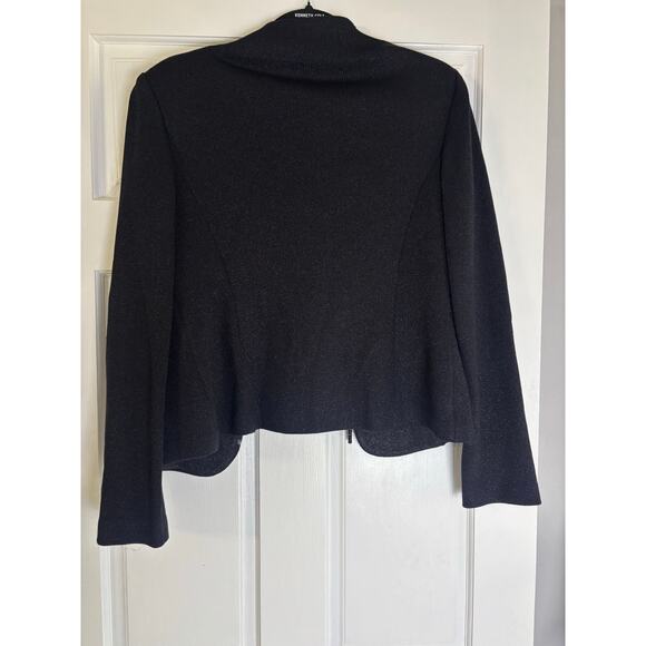 St. John Dress & Jacket Set Sz 6 Black Embellished Knit Evening Outfit - Picture 10 of 16